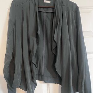 Gentle Fawn WMS SZ Large Jacket / Blazer Gray No Closure 100% Tencel
